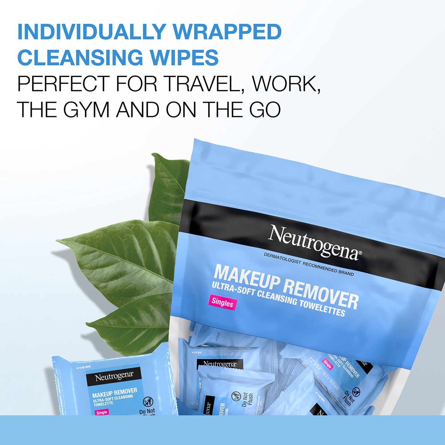 Neutrogena Makeup Remover Facial Cleansing Towelette Singles, 20 ct